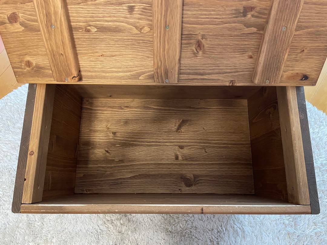 カントリー家具　アンティーク　収納家具　ベンチチェスト