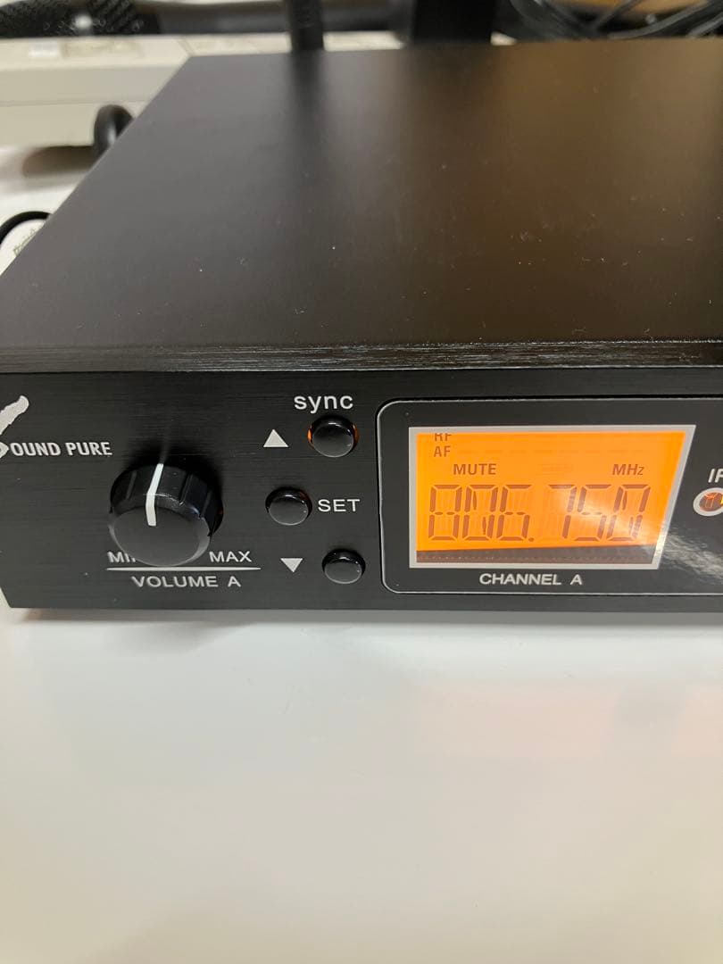 E02 SOUND PURE サウンドピュア ワイヤレスマイク 受信機　付属品有