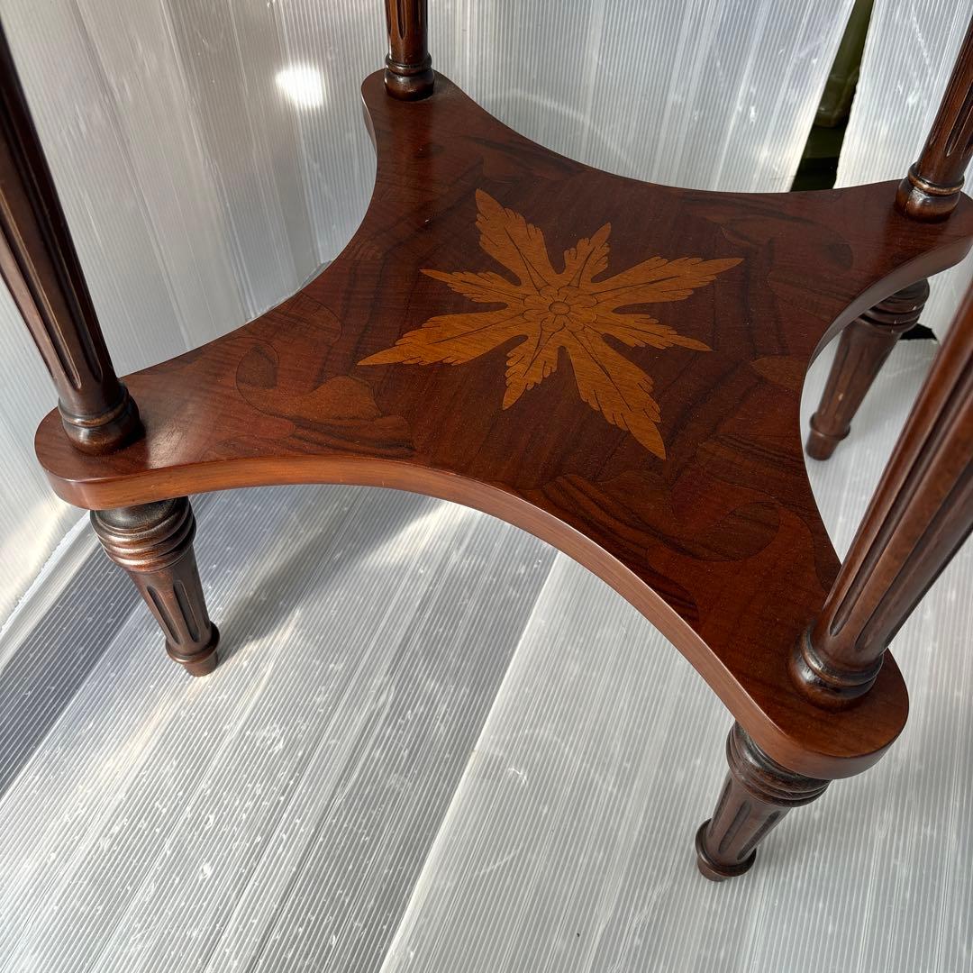 イタリア製象嵌？　サイドテーブル　花台