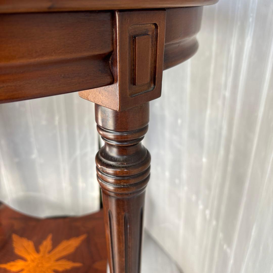 イタリア製象嵌？　サイドテーブル　花台