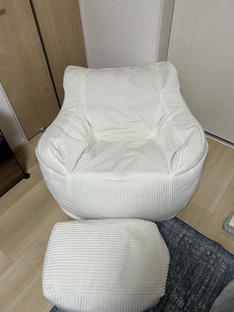 loosy ビーズソファー　アイボリー