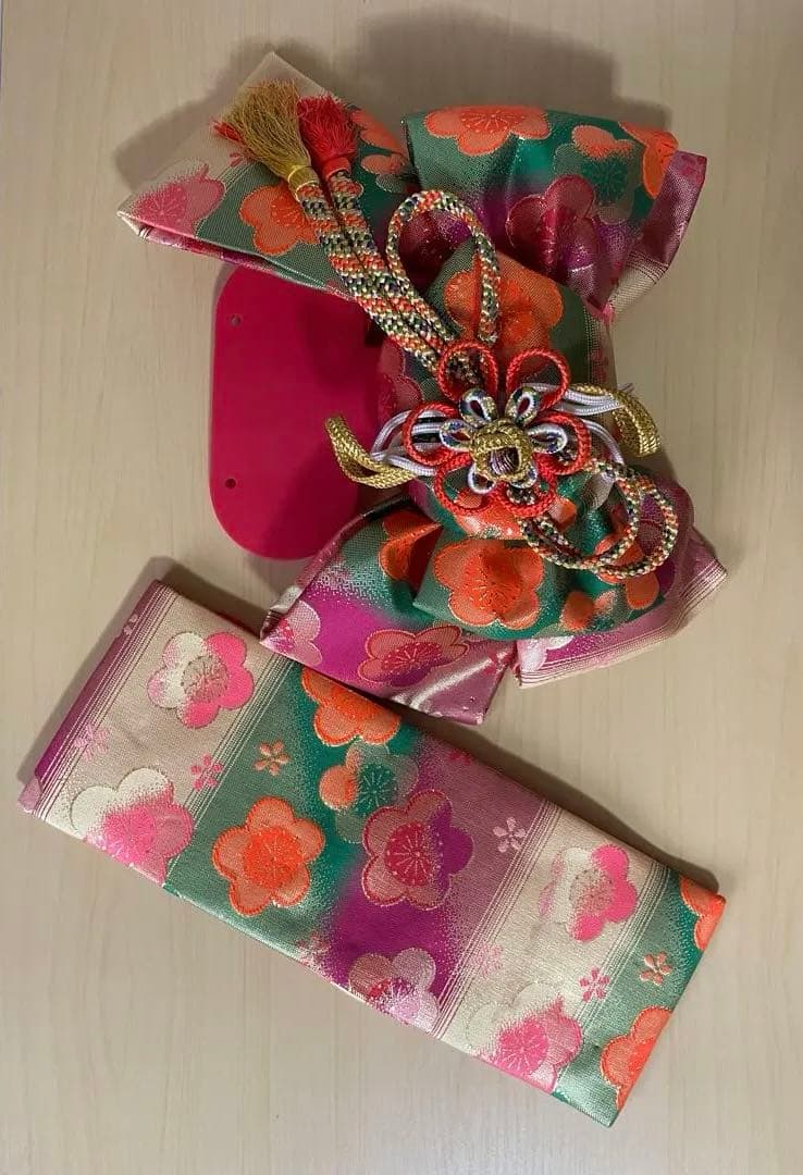 7歳 七五三 はこせこセット 着物小物 帯締め 末広