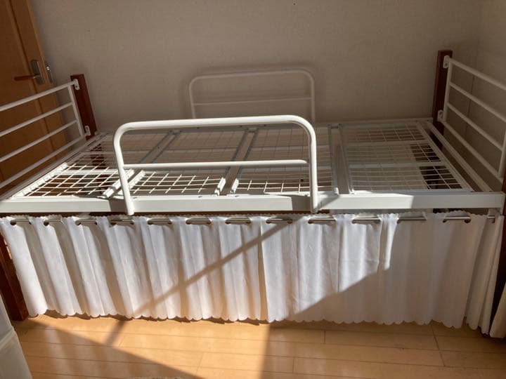 シングルベッド　収納　ロフトベッド　ホワイト