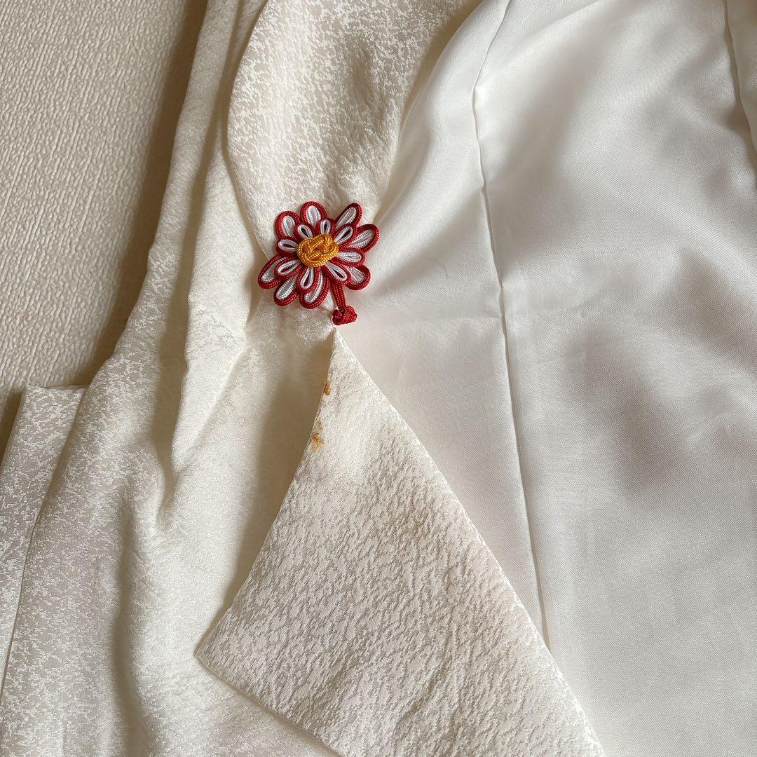 七五三　被布　絹　白