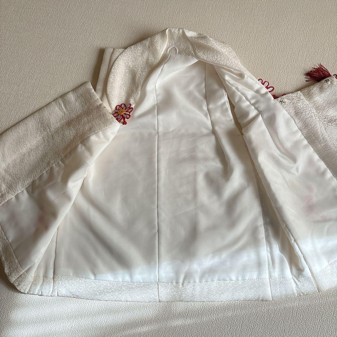 七五三　被布　絹　白