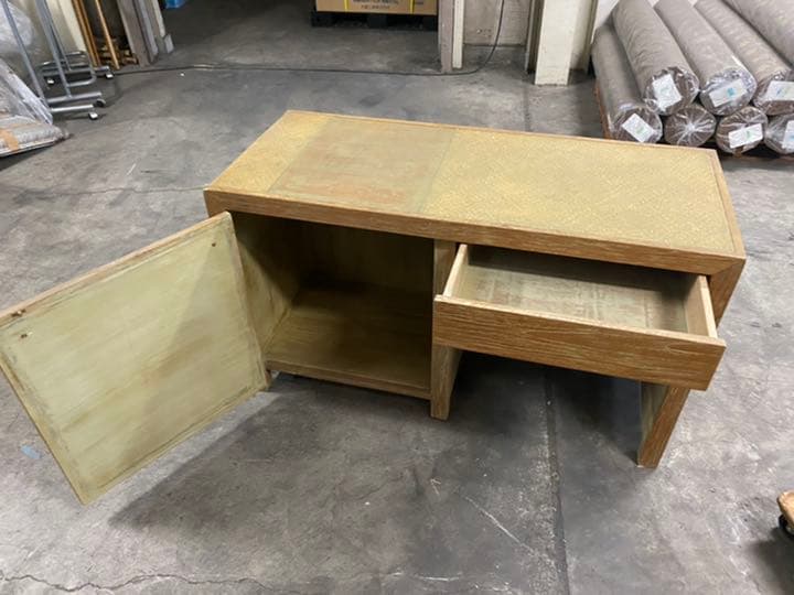 バリ家具　中古　アジアン家具　ヴィンテージ　収納棚　机　インテリア