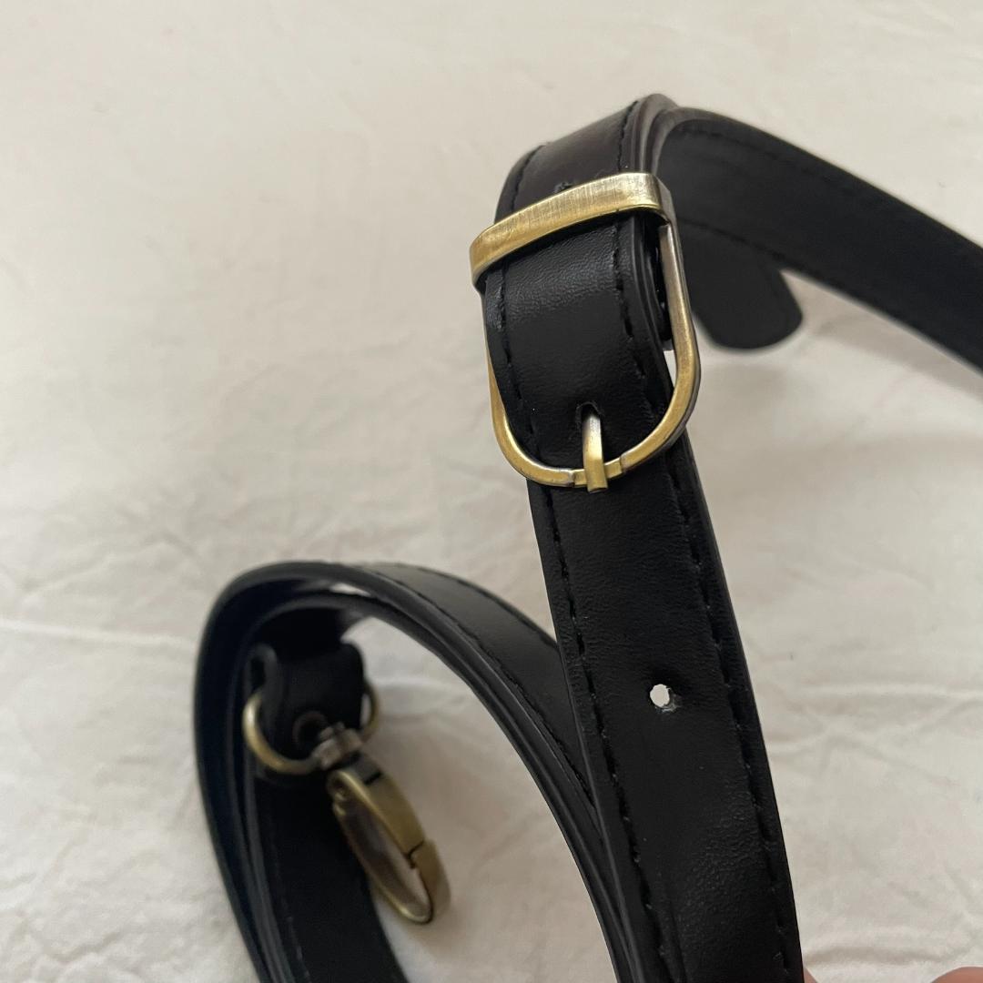 ショルダーストラップ【 ブラック / AG 】黒　バッグ 紐 スマホ ホルダー
