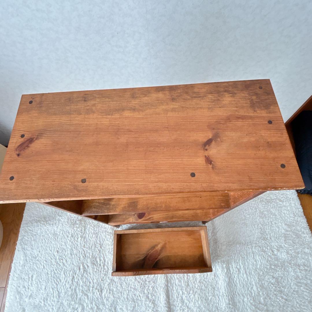 美品】パイン材 カントリー家具 ハート 棚 ラック シェルフ キャスター