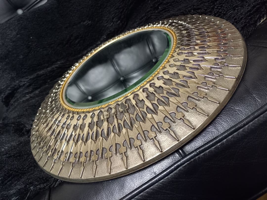 1960's　サンバースト　POLA 　ポーラ　メタル　ミラー　ノベルティ