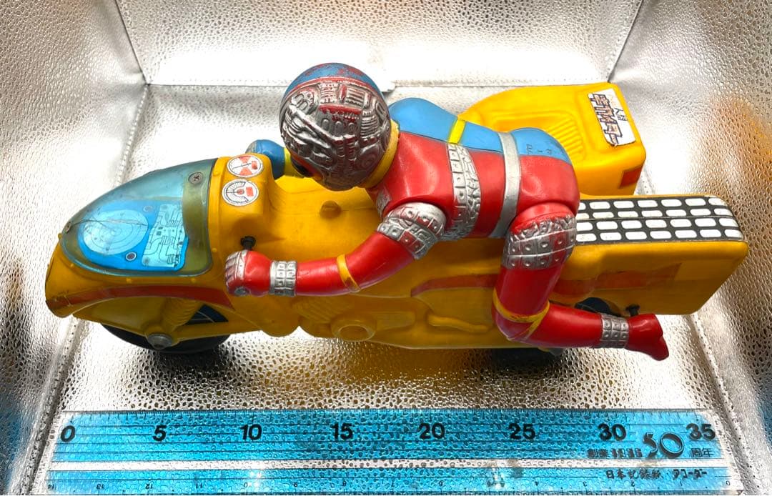 キカイダー サイドマシン タカトク ソフビ人形 ポリ製バイク 美品