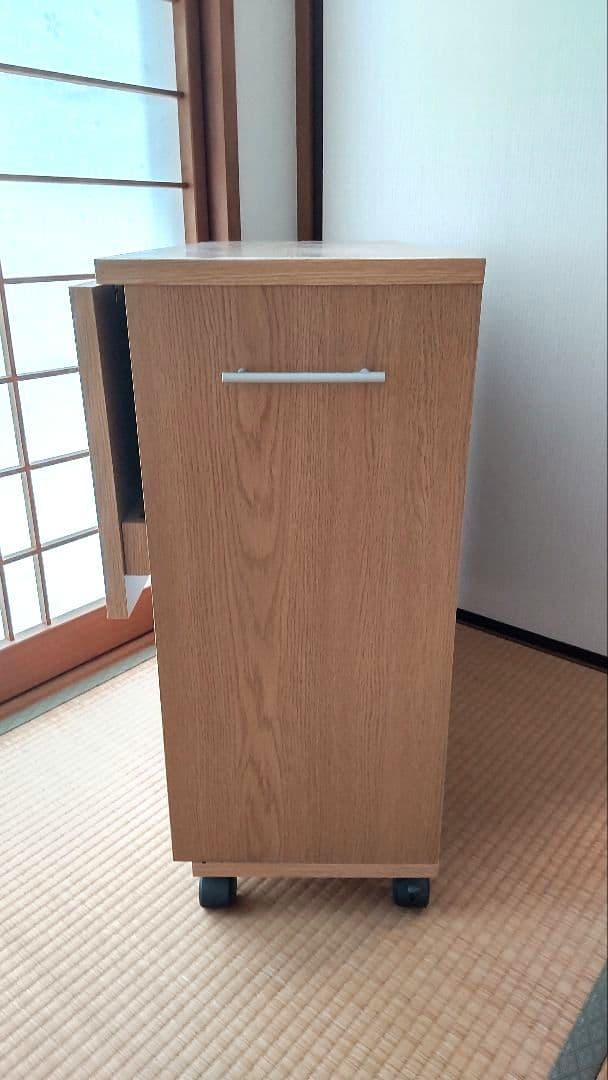 キャスター付　押入れ・クローゼット収納　折りたたみ式デスク　ミシン・作業台