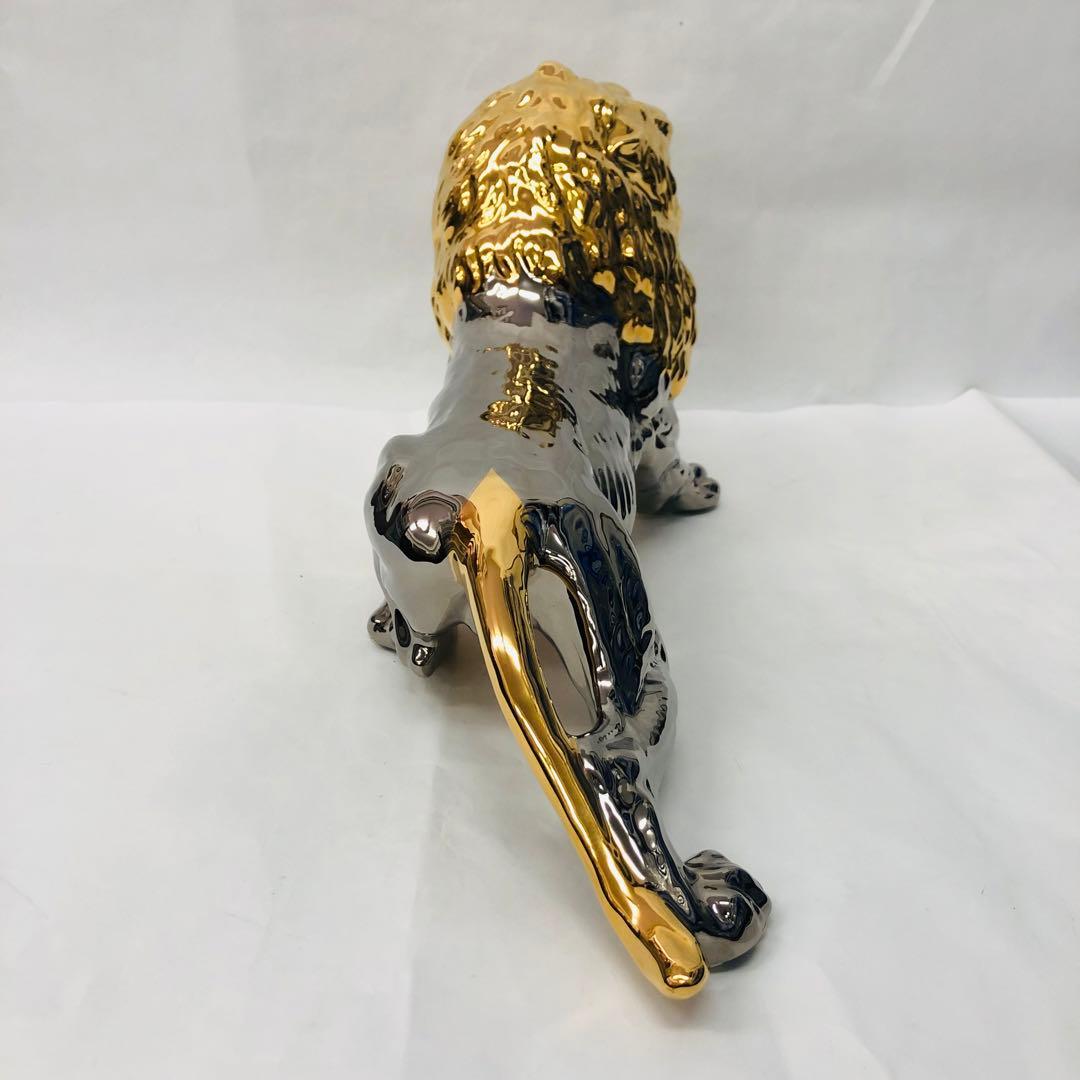 アウラ AHURA オブジェ ライオン ヨーロピアン イタリア 金彩 - メルカリ