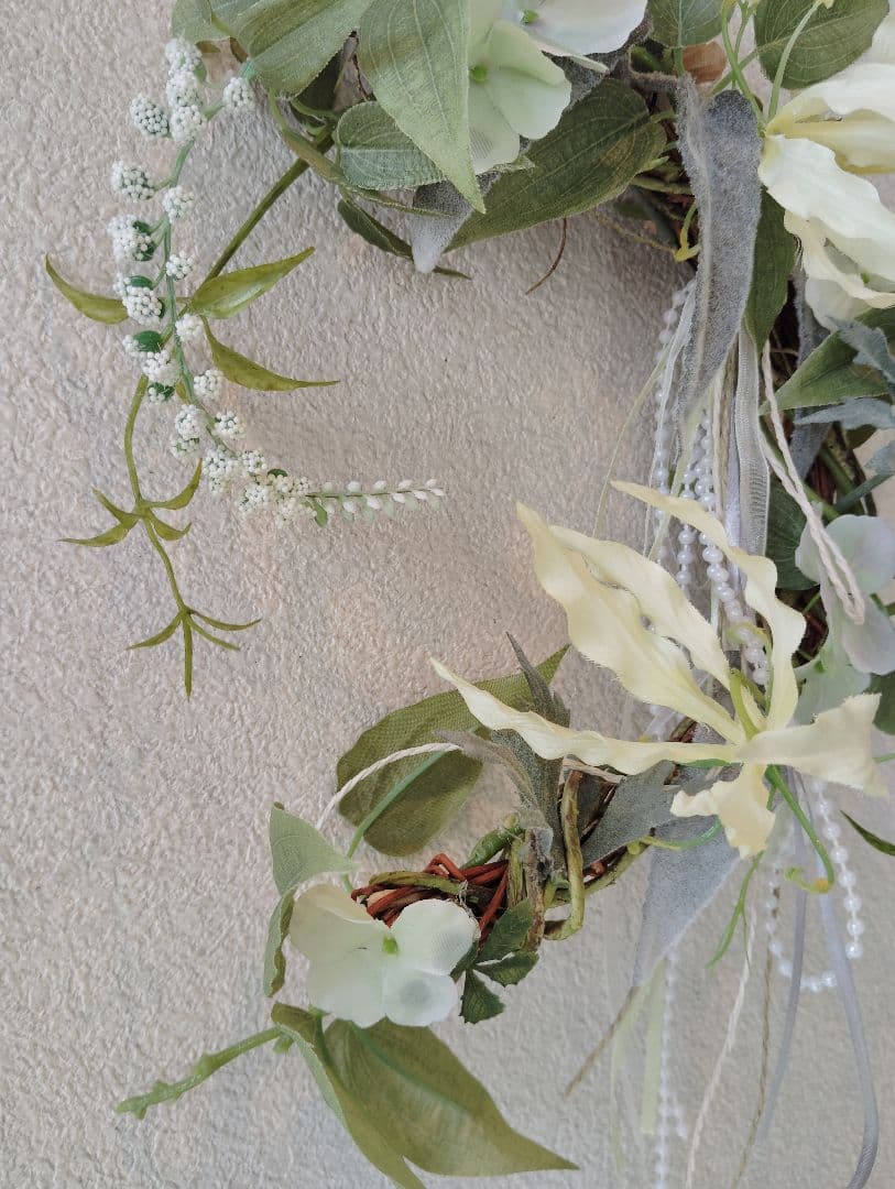 ナチュラル アーティフィシャルフラワーリース