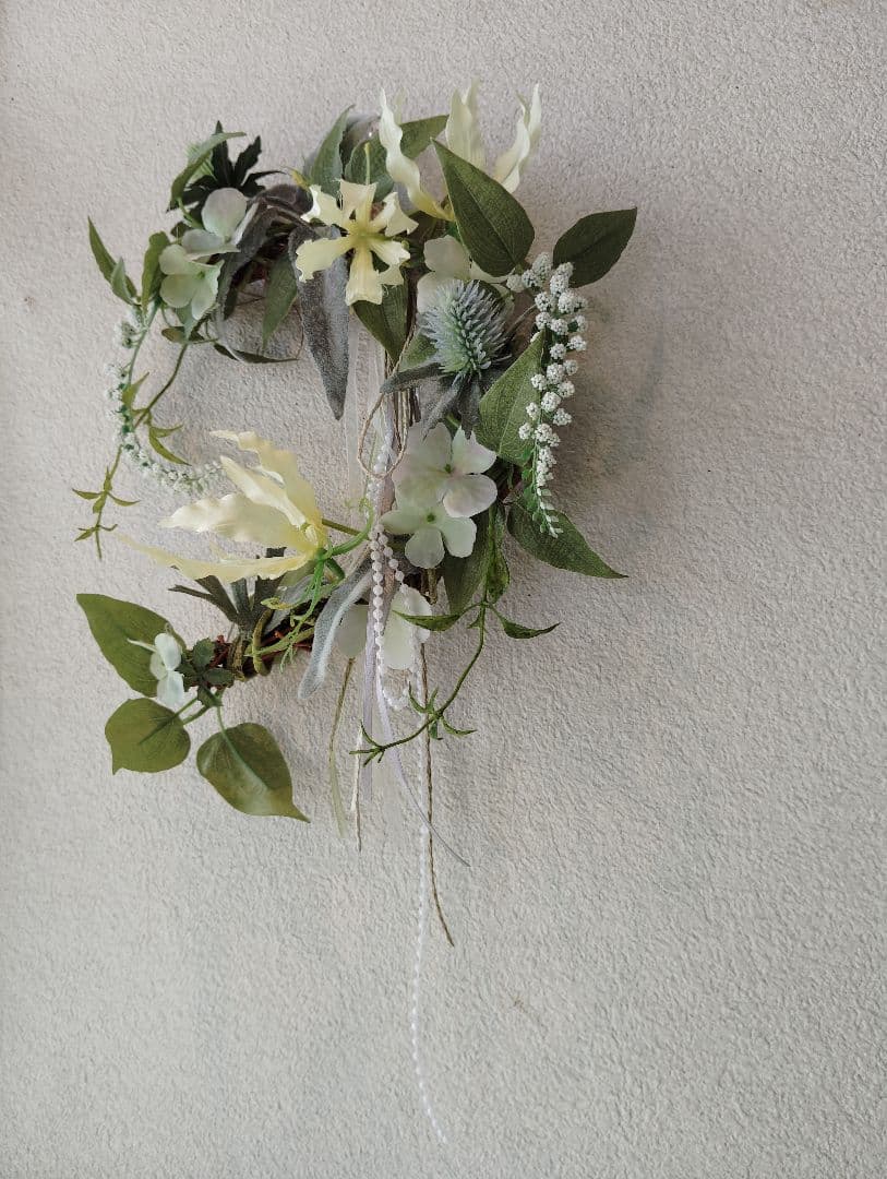 ナチュラル アーティフィシャルフラワーリース