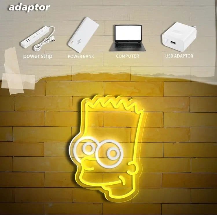 ネオンサイン シンプソンズ ネオンライト LED おしゃれ 壁掛け - メルカリ