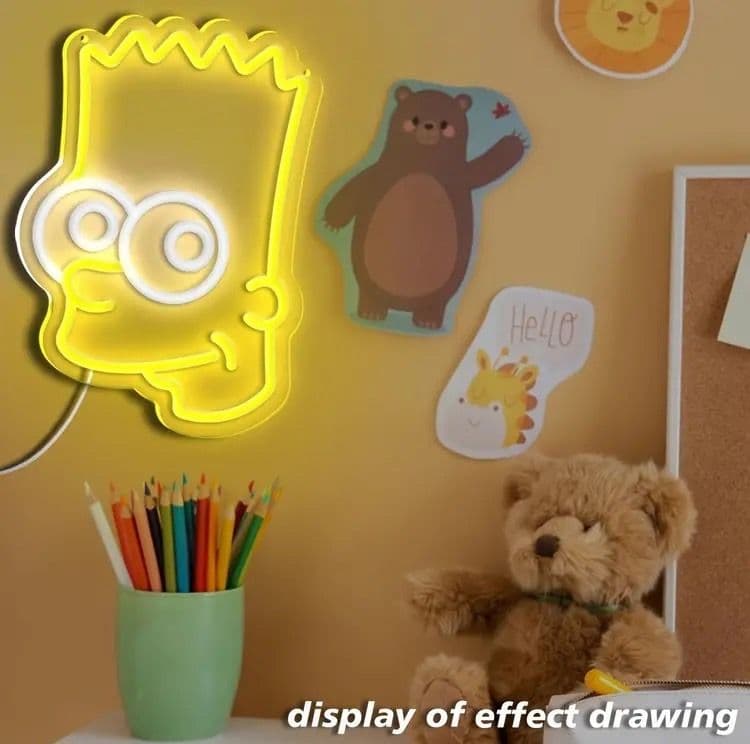 ネオンサイン シンプソンズ ネオンライト LED おしゃれ 壁掛け - メルカリ