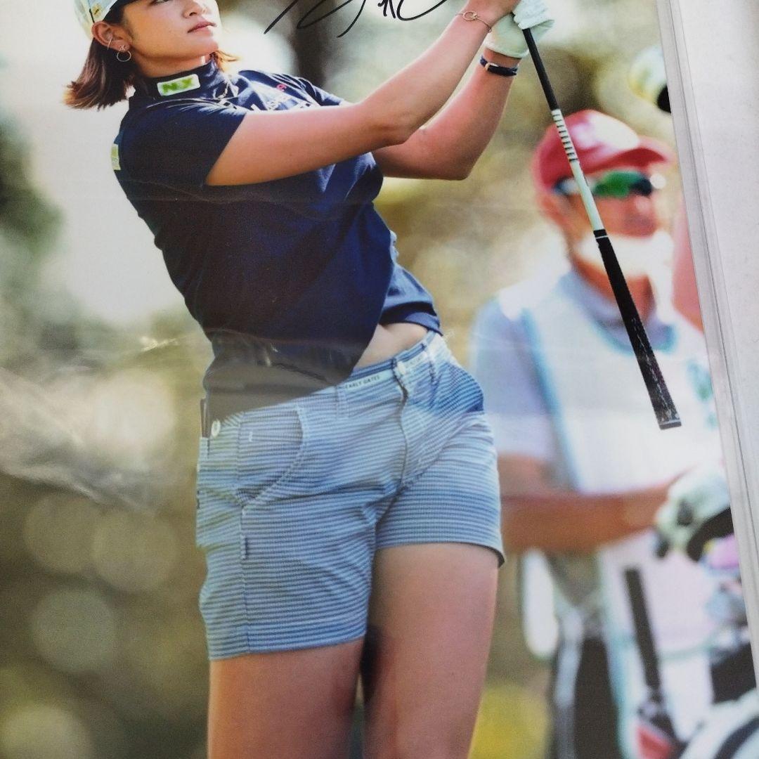 女子プロゴルフ 原英莉花 直筆サイン入りフォト 証明書付き - メルカリ