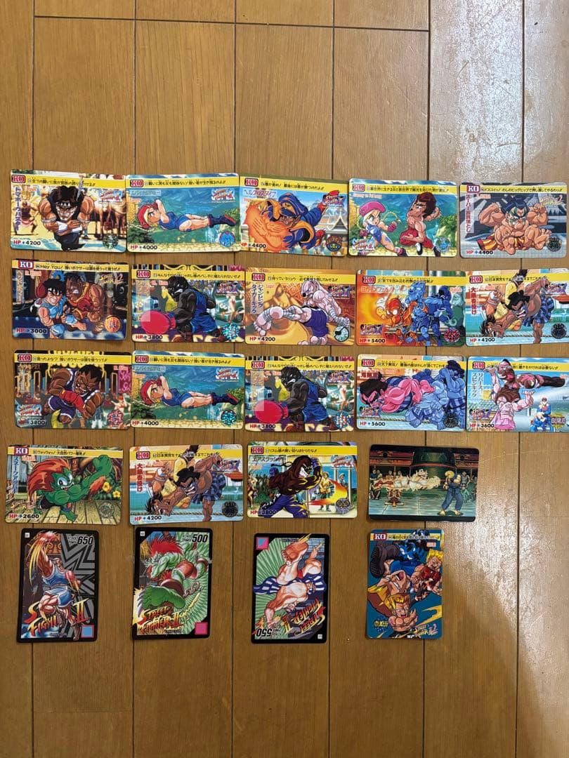 【当時物】ストリートファイター！カードダス本弾118枚（キラ：リュウ・ケン他）