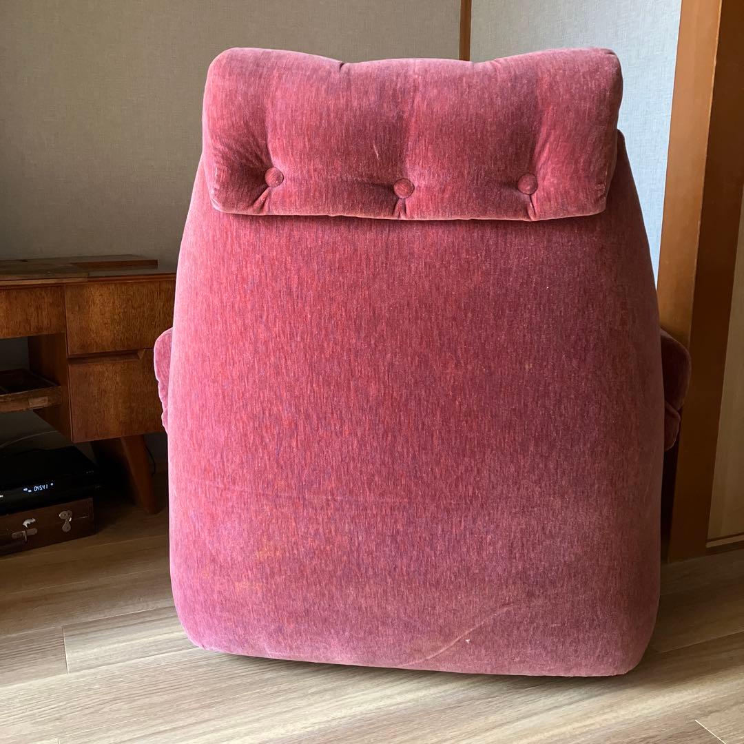 アンティーク　一人掛けソファ　ヴィンテージ レトロ　ピンク