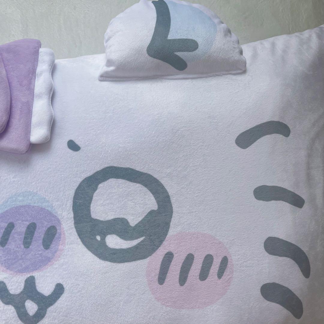 新品 モモンガ ちいかわ 大判座布団 59×110 クッション リボン