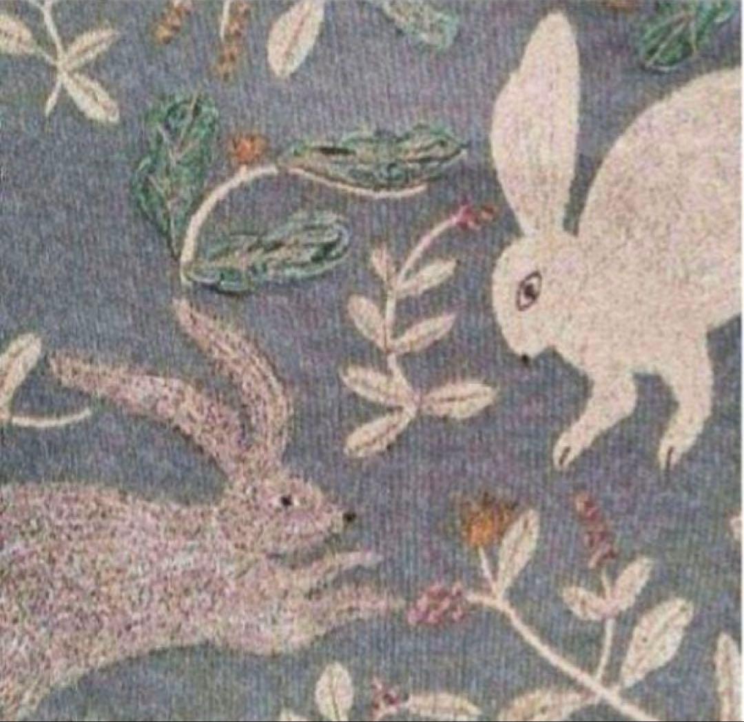 松尾ミユキ　クッションカバー　スリーラビット　45×45cm　うさぎ　ウサギ