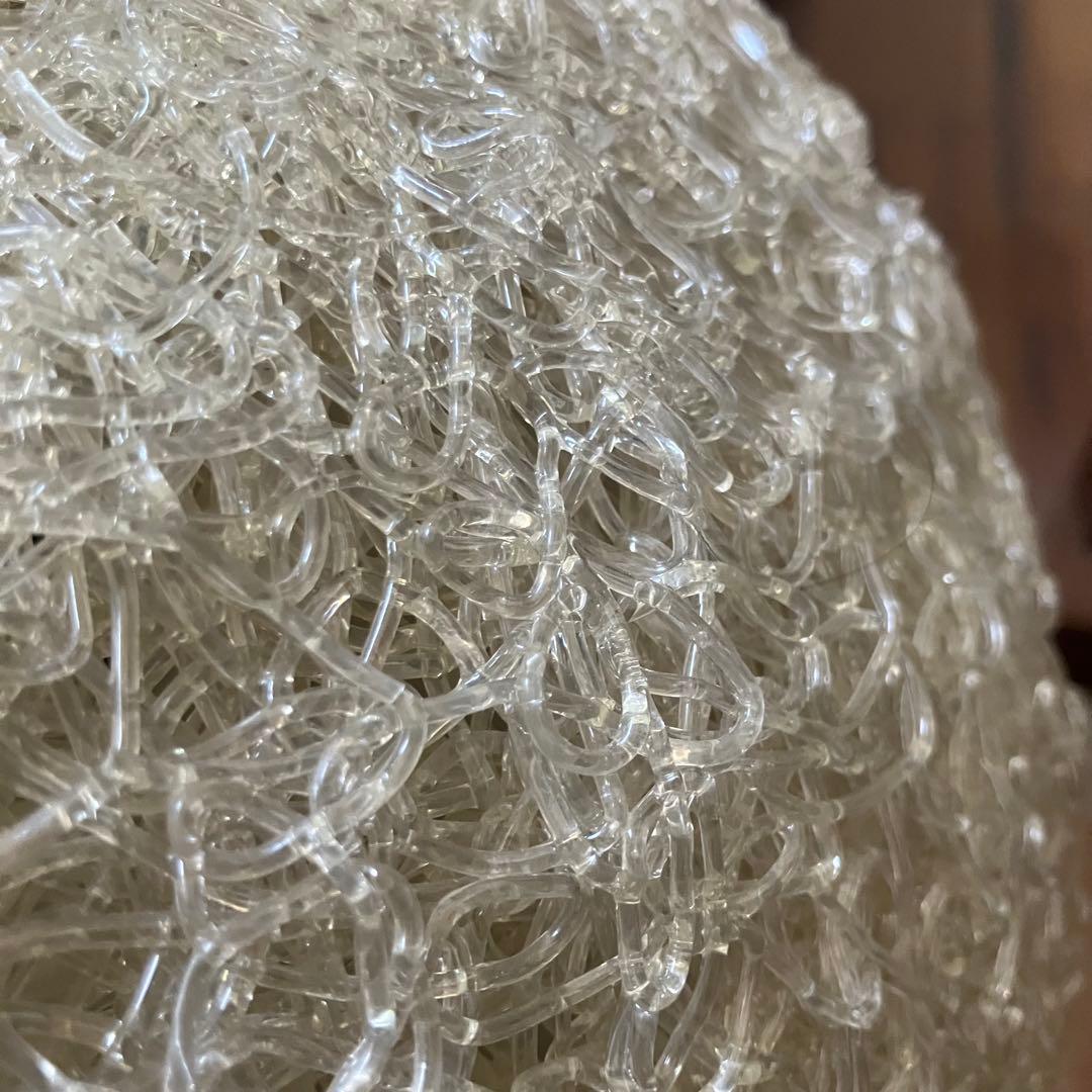 スパゲティペンダントランプ　ホワイト　50-60s ミッドセンチュリー 　球形