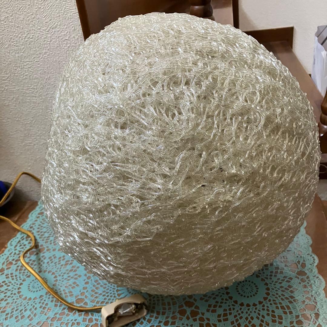 スパゲティペンダントランプ　ホワイト　50-60s ミッドセンチュリー 　球形