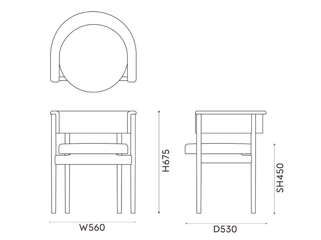 【Shore】カリモクケース　イス　サイドチェア　カリモク