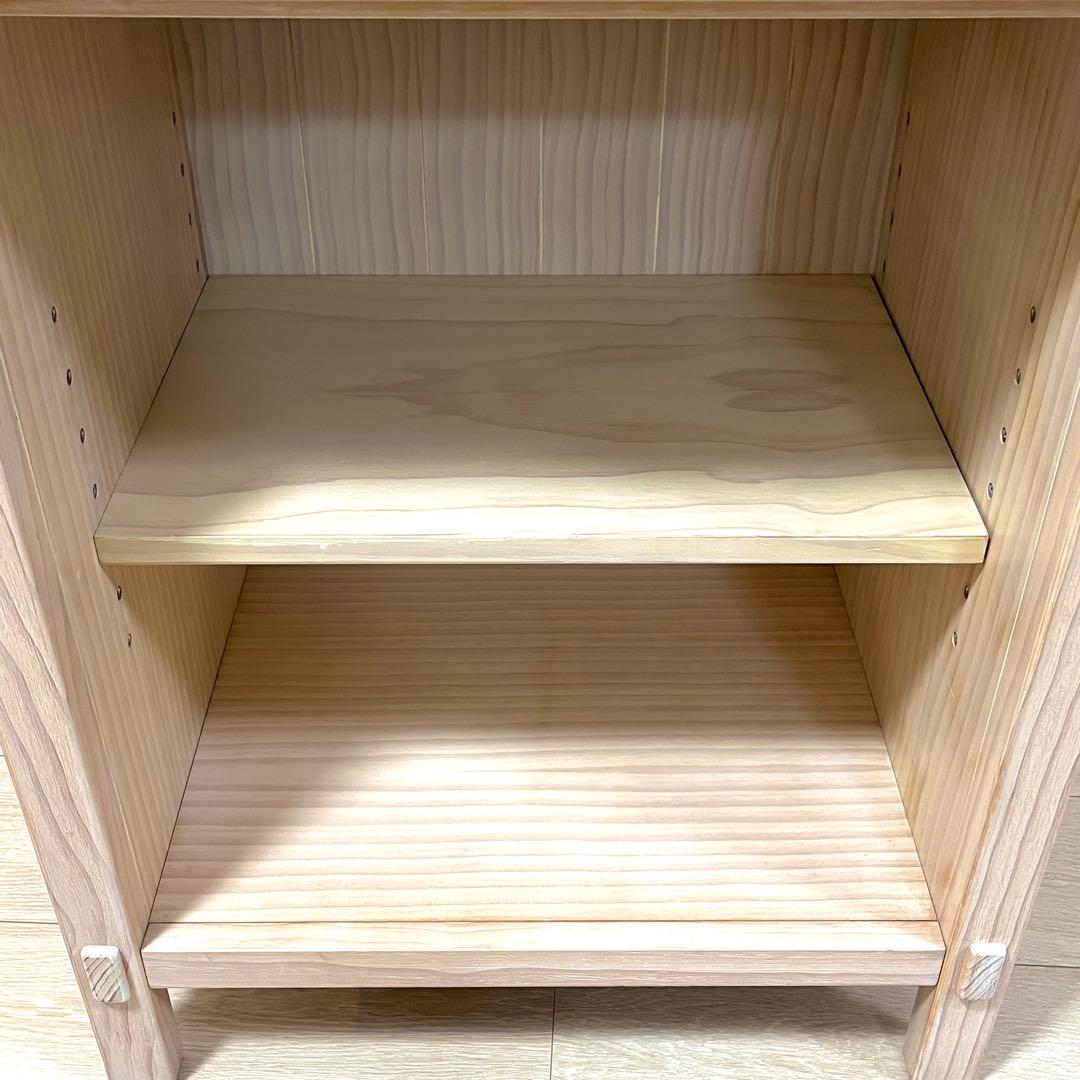 そ103【美品】フレンチカントリー ナチュラル木製 電話台 FAX台 チェスト