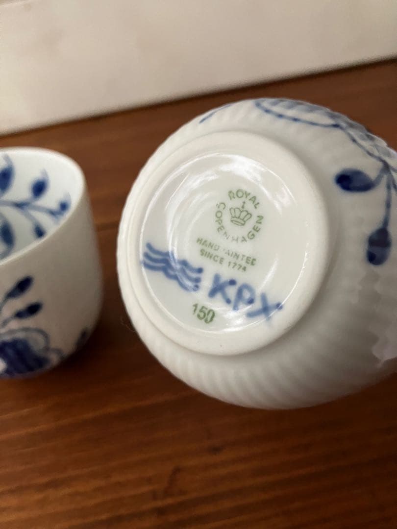 ロイヤルコペンハーゲン ＊ メガ　カップ　キャンドルホルダー2個セット