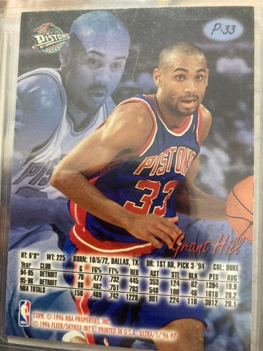 その他 96-97 Ultra Platinum Edition Grant Hill