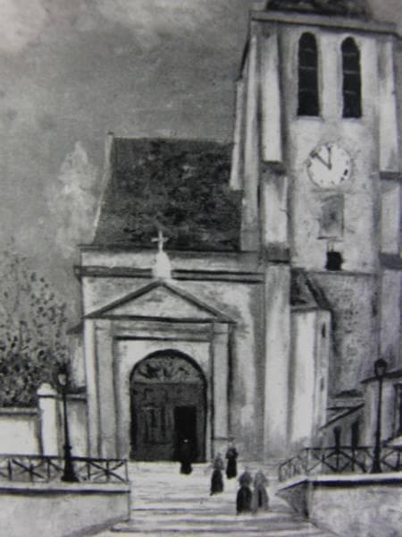 ユトリロ、MauriceUtrillo、画集より、状態良好、額付 - メルカリ