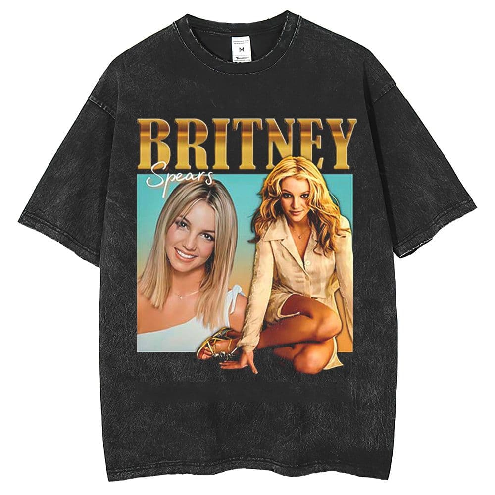Britney Spears ヴィンテージ加工 Tシャツ L - メルカリ
