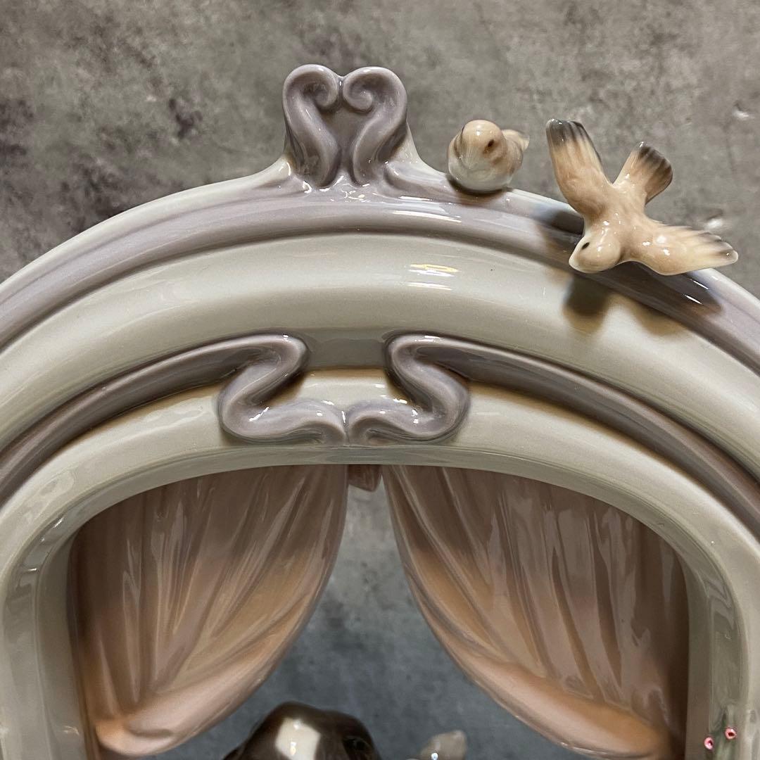 LLADRO リヤドロ⭐️可愛いながめ　置物　陶器　ガラスケース付き