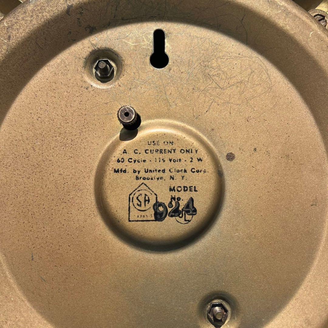 1950〜1960 UNITED Sunburst Clock 50s 60s