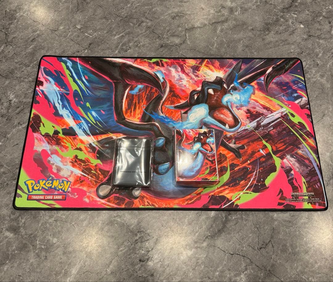 メガリザードンX プレイマット & スリーブ未開封UPC 2025 海外限定品