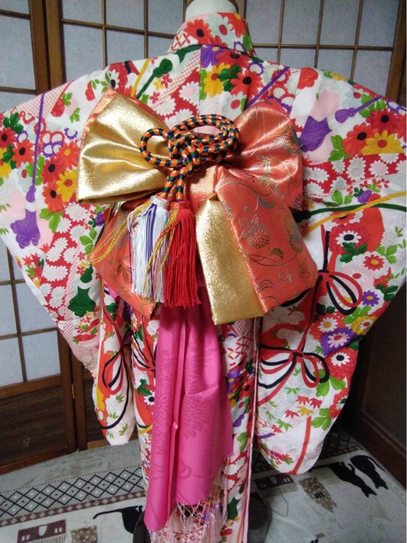 MBAB です。7歳向け・交織・レトロ着物セット