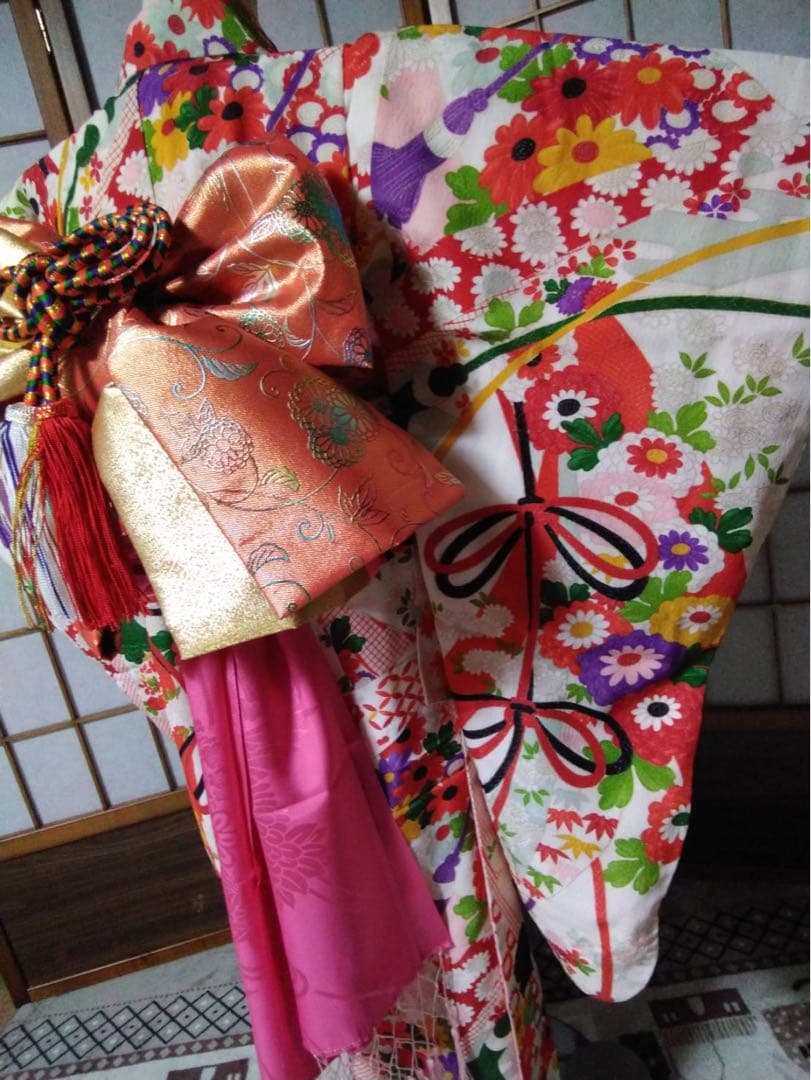 MBAB です。7歳向け・交織・レトロ着物セット