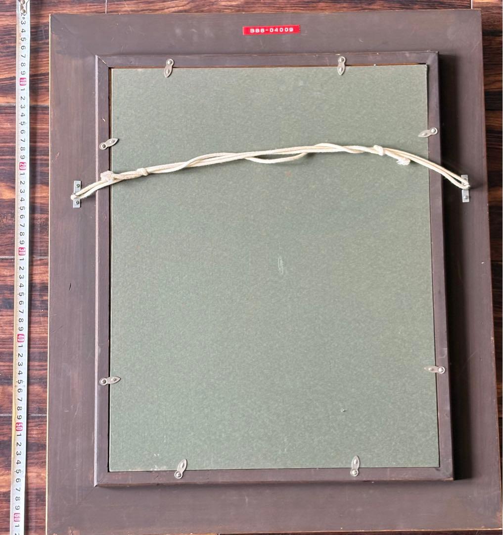 宮平勉 小さな踊り子 絵画 油彩画 油絵 額装 人物画 油彩 アートC