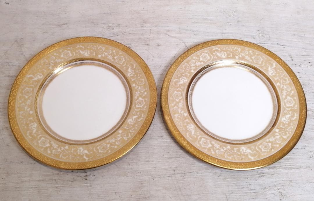 1【最高級】 希少 MINTON ミントン 24金 20cm 英国 大皿