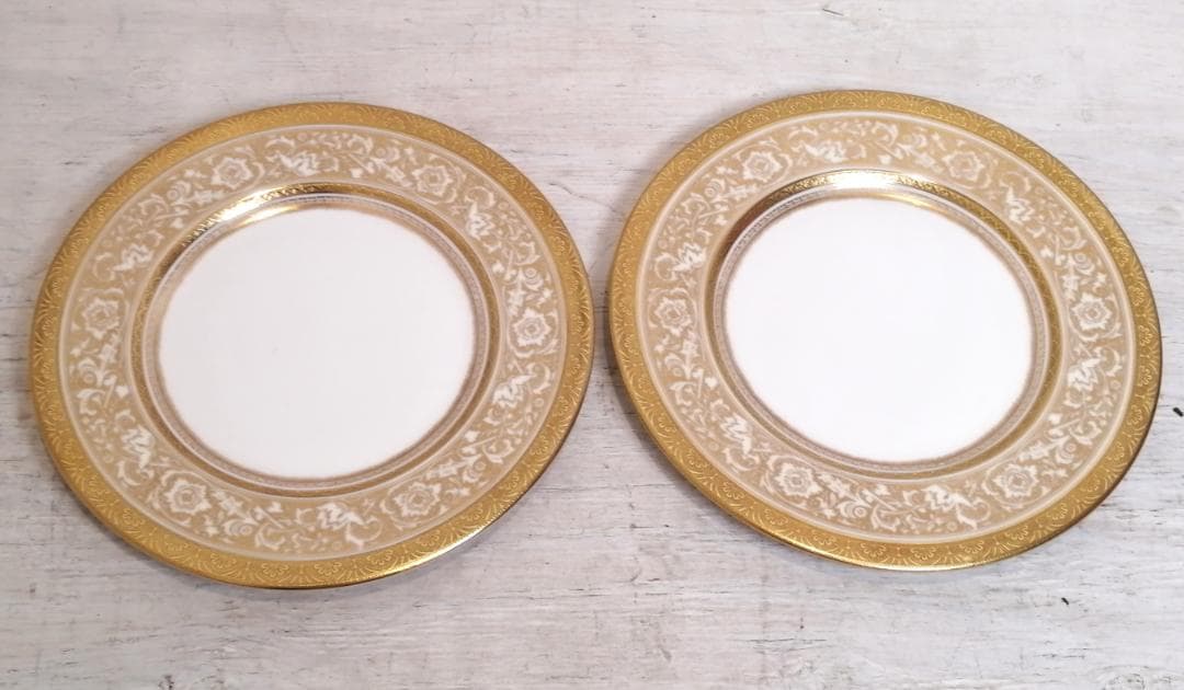 1【最高級】 希少 MINTON ミントン 24金 20cm 英国 大皿