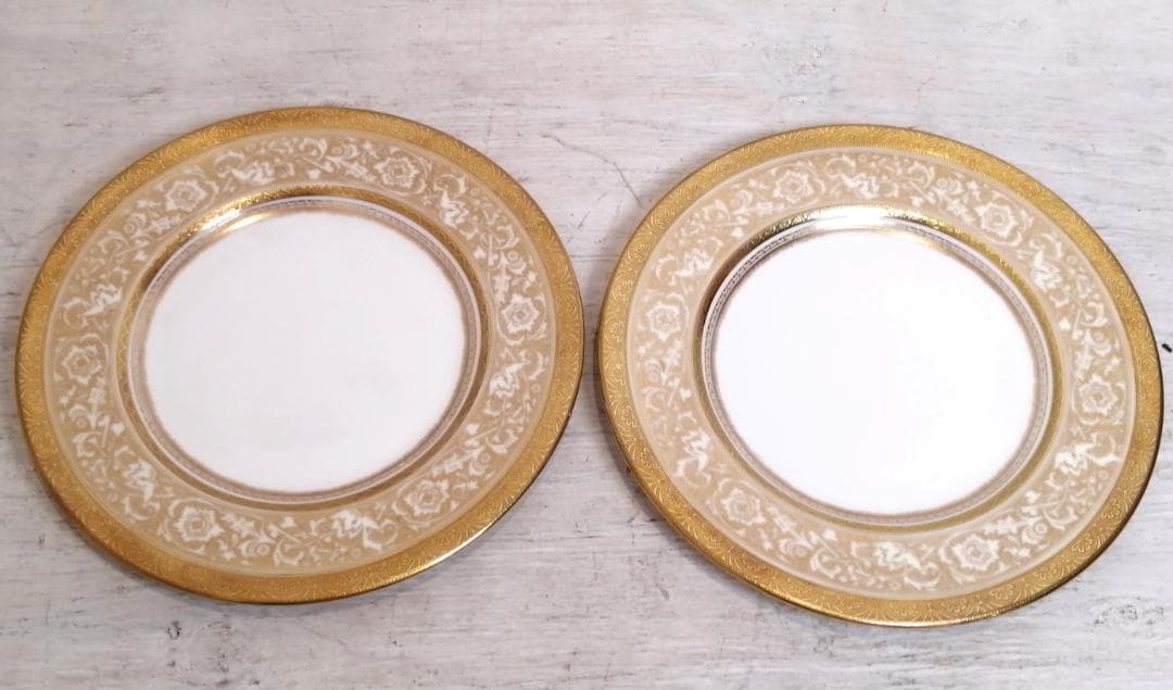 1【最高級】 希少 MINTON ミントン 24金 20cm 英国 大皿