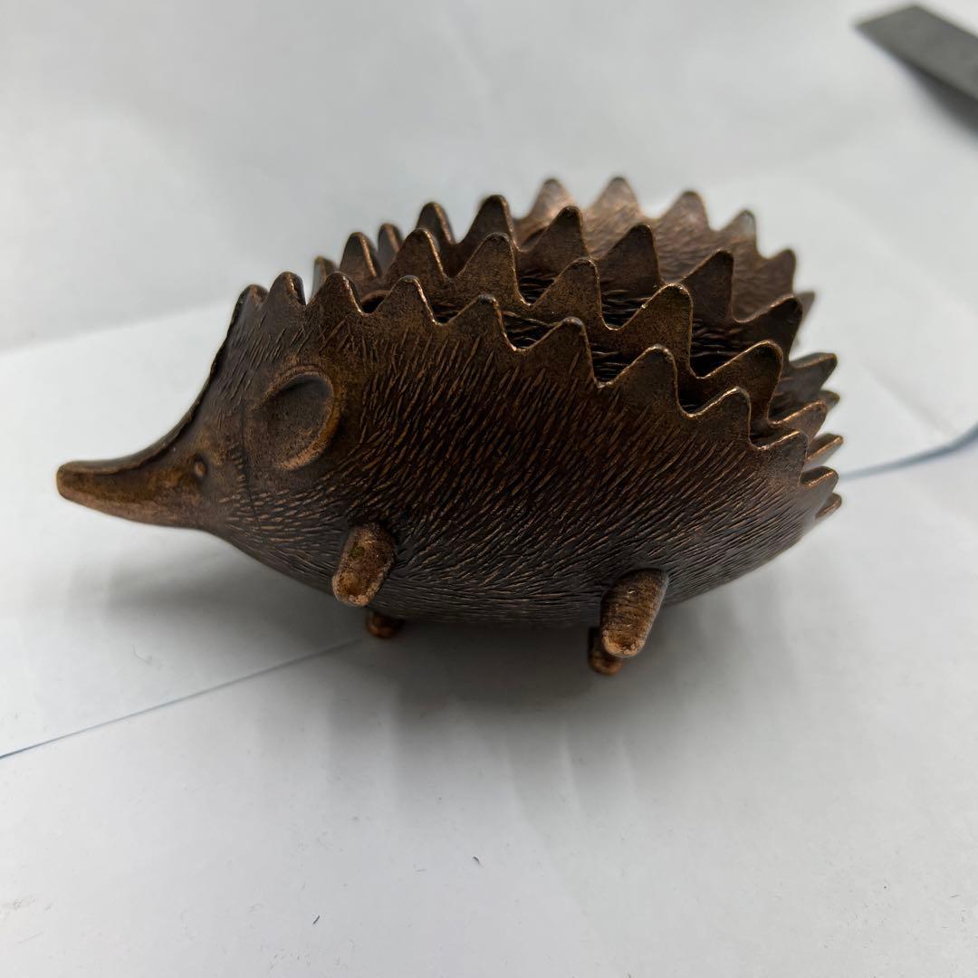 ギリシャ製 真鍮製　ハリネズミ 灰皿 アッシュトレイ アンティーク ６個セット