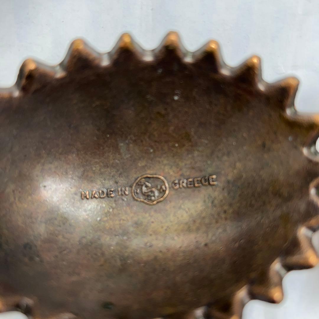 ギリシャ製 真鍮製　ハリネズミ 灰皿 アッシュトレイ アンティーク ６個セット