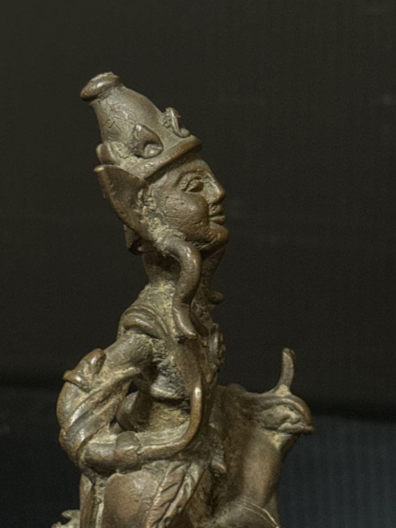 時代 古作 仏教美術 古銅 銅製 小乗仏教 菩薩 梵天像 仏像