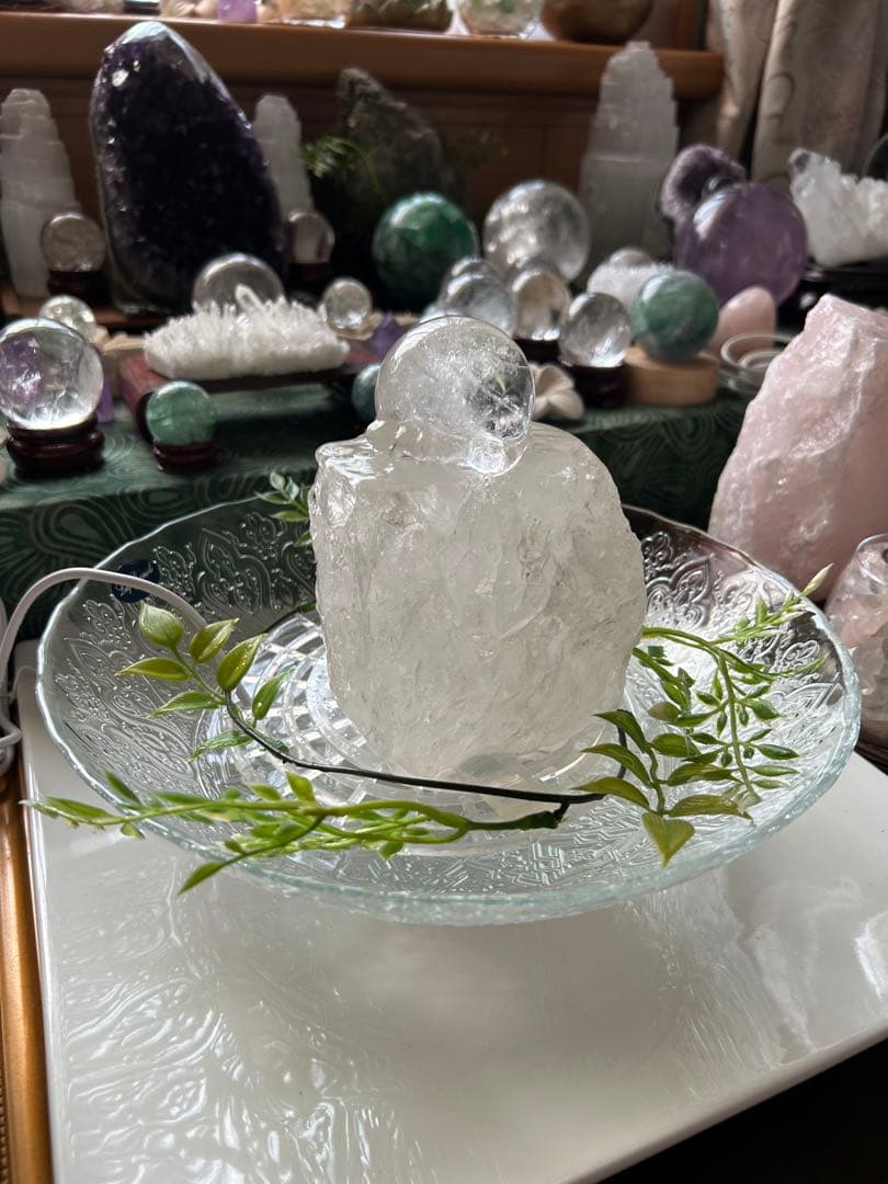 ✨破格✨絶品‼️水晶☆噴水☆天然石⭐︎ファウンテン☆秘蔵品⭐︎1177g