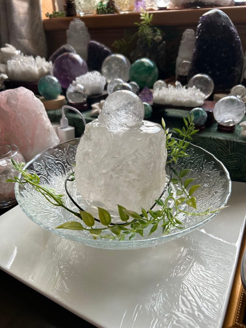 ✨破格✨絶品‼️水晶☆噴水☆天然石⭐︎ファウンテン☆秘蔵品⭐︎1177g