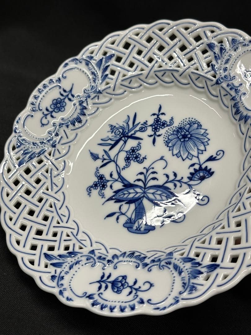 レア】meissen マイセン ブルーオニオン コンポート コンポティエ