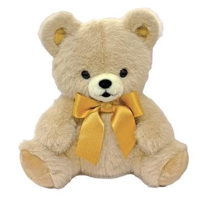 ポポリボンクマのぬいぐるみ３体セット（ブラウン・ベージュ・ピンク）