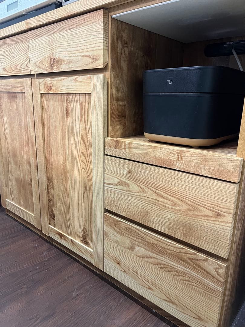 LOWYA 耐震ラッチ付き食器棚 120cm